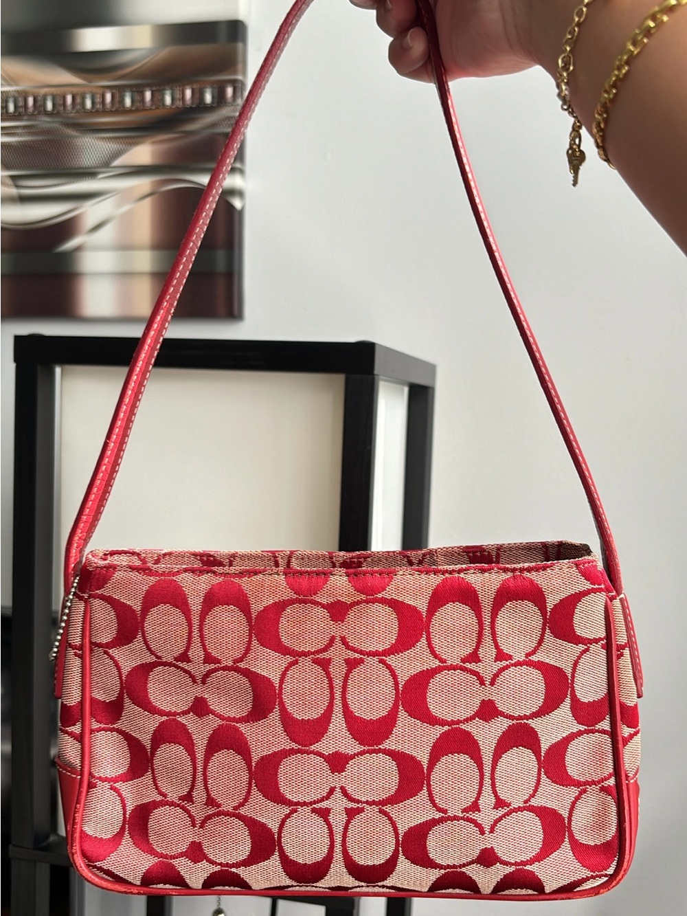 Coach Red Demi Bag